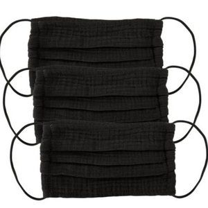 Best Masks Ever! 3pk Basic Cotton Black// Kitsch